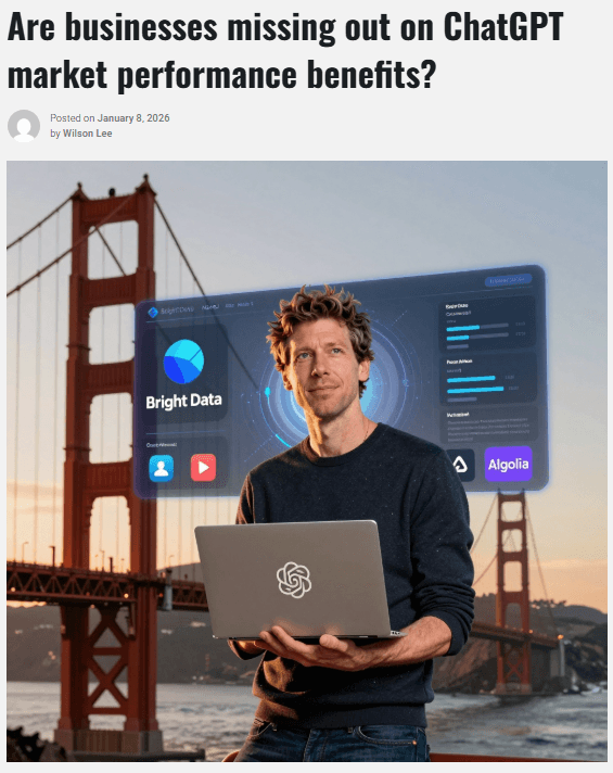 Professional blog header with title and banner image