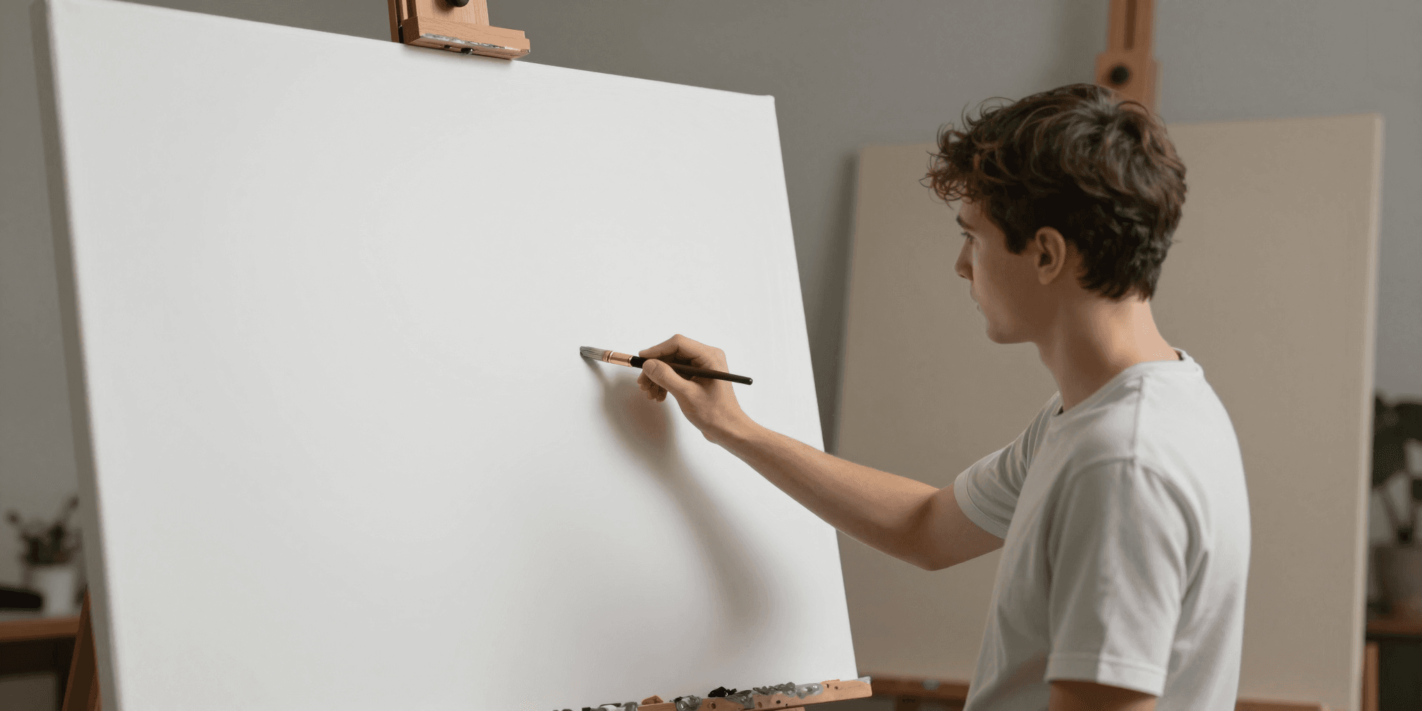 初學者如何用調色畫布克服白色畫布的創作焦慮？